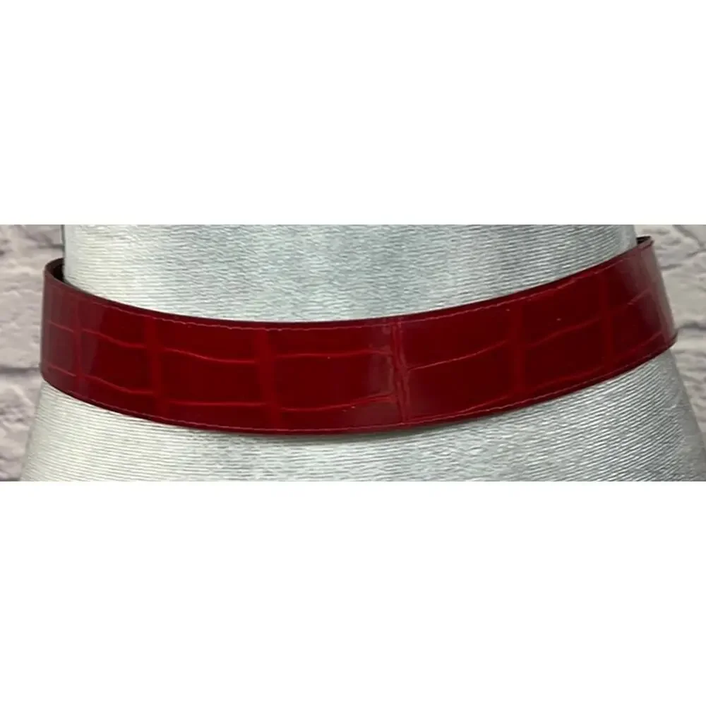 Axcess Vintage Avant Faux Croc Embossed Belt